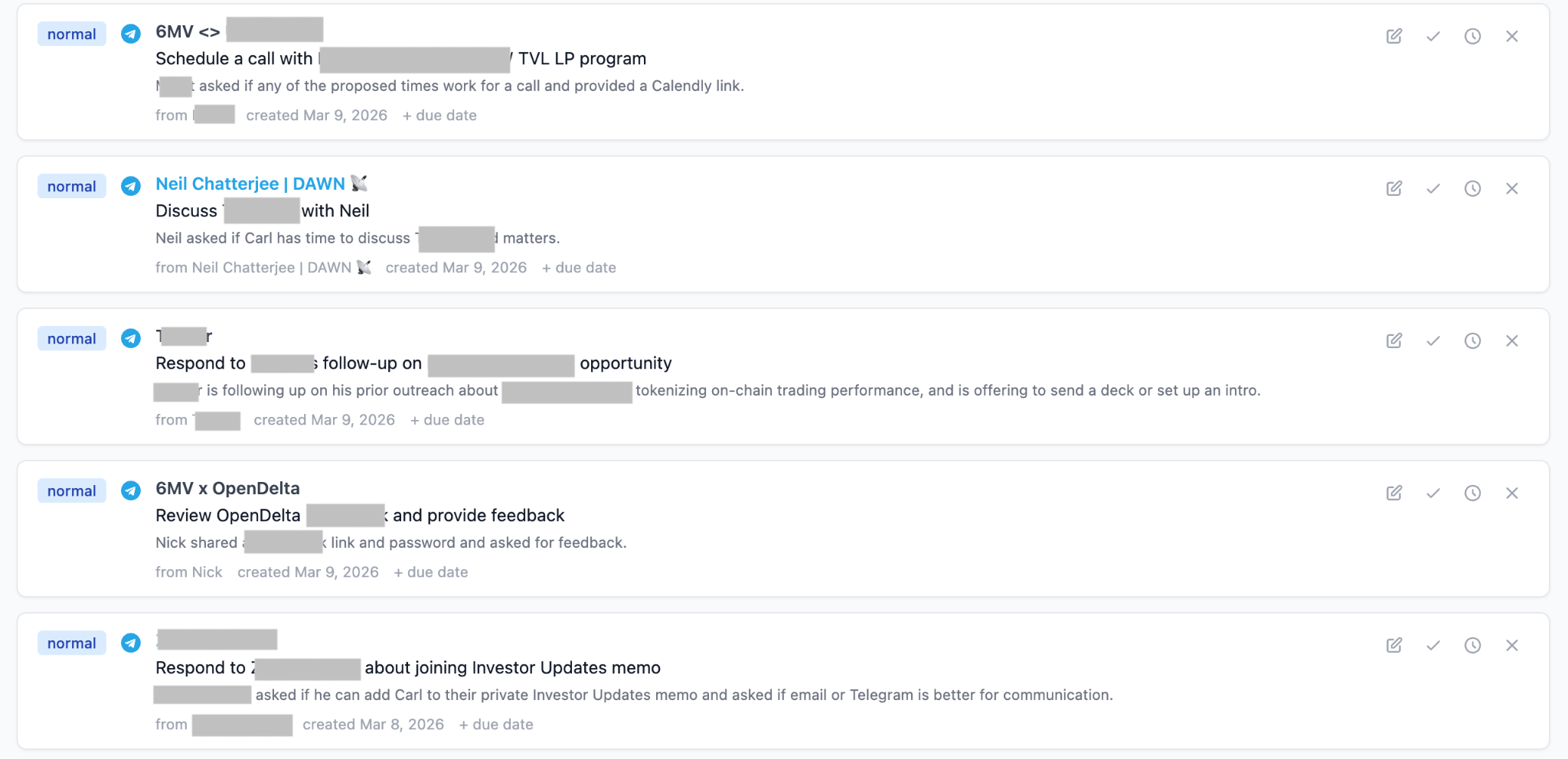Agentic Todo triage system screenshot